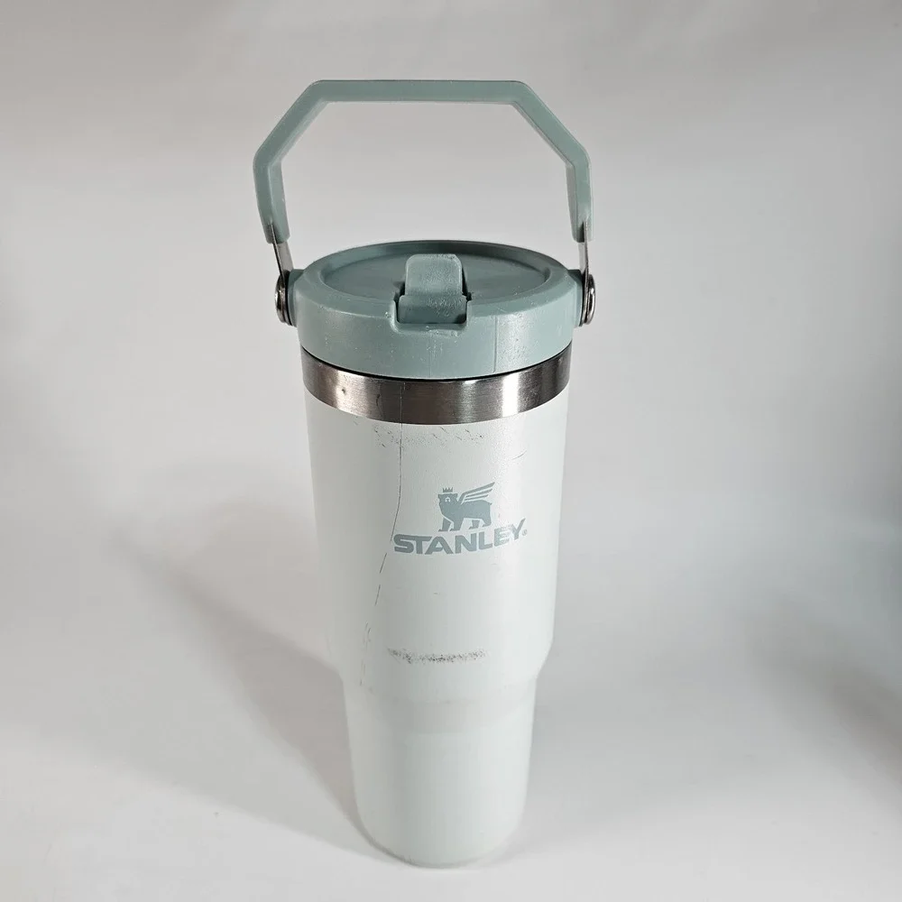 Stanley MIST The IceFlow Flip Straw Tumbler 30oz Light Blue Insulated Cup Handle - Picture 2 of 10